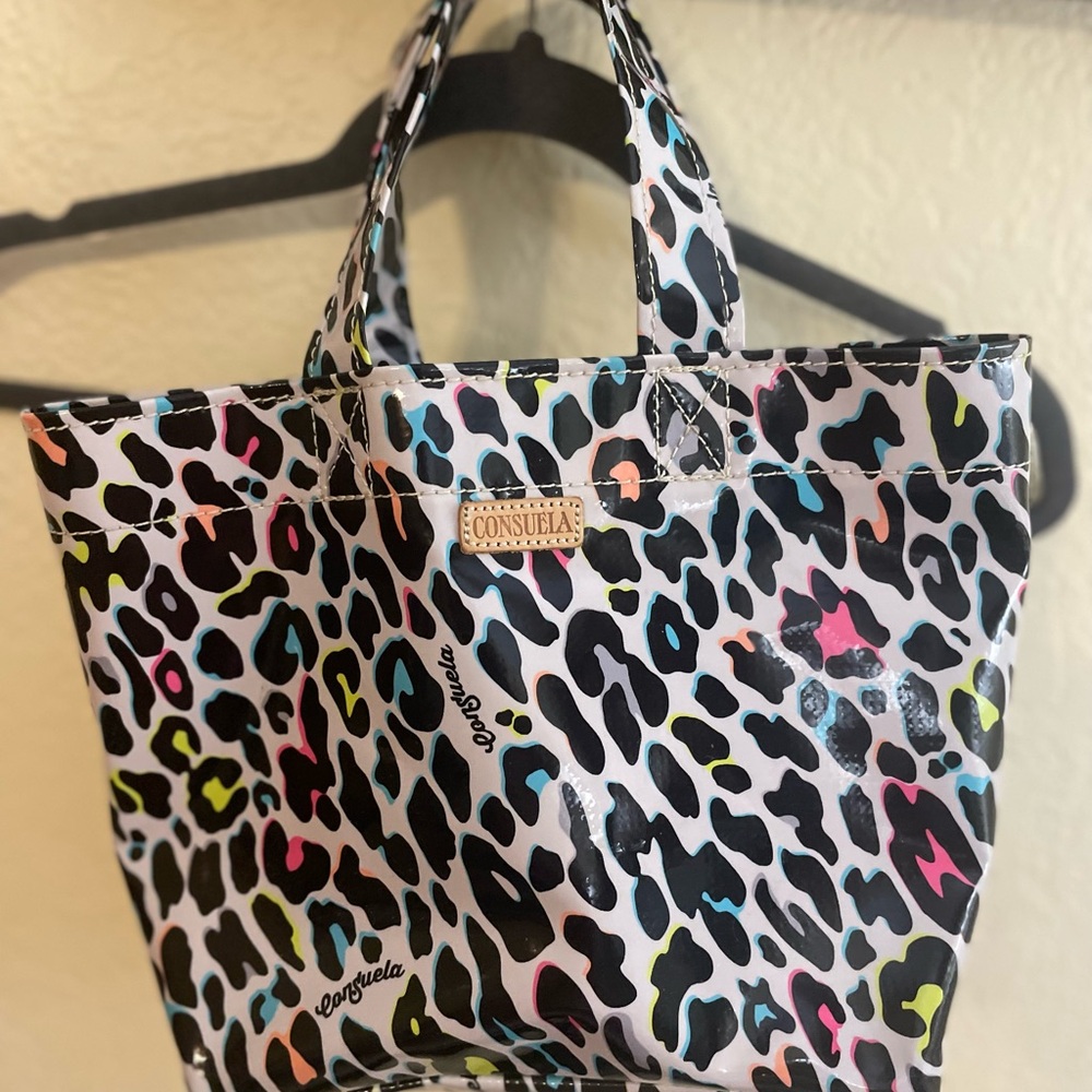 Consuela Colorful Leopard Print Grab n’ go mini